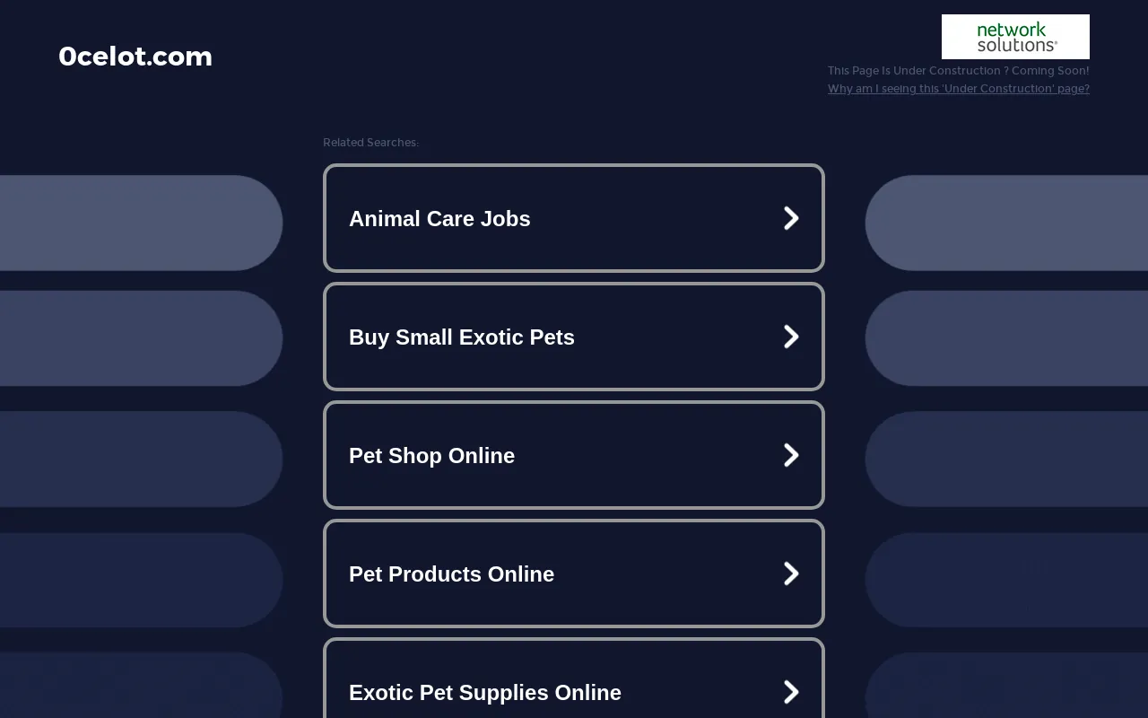 Screenshot of 0celot.com