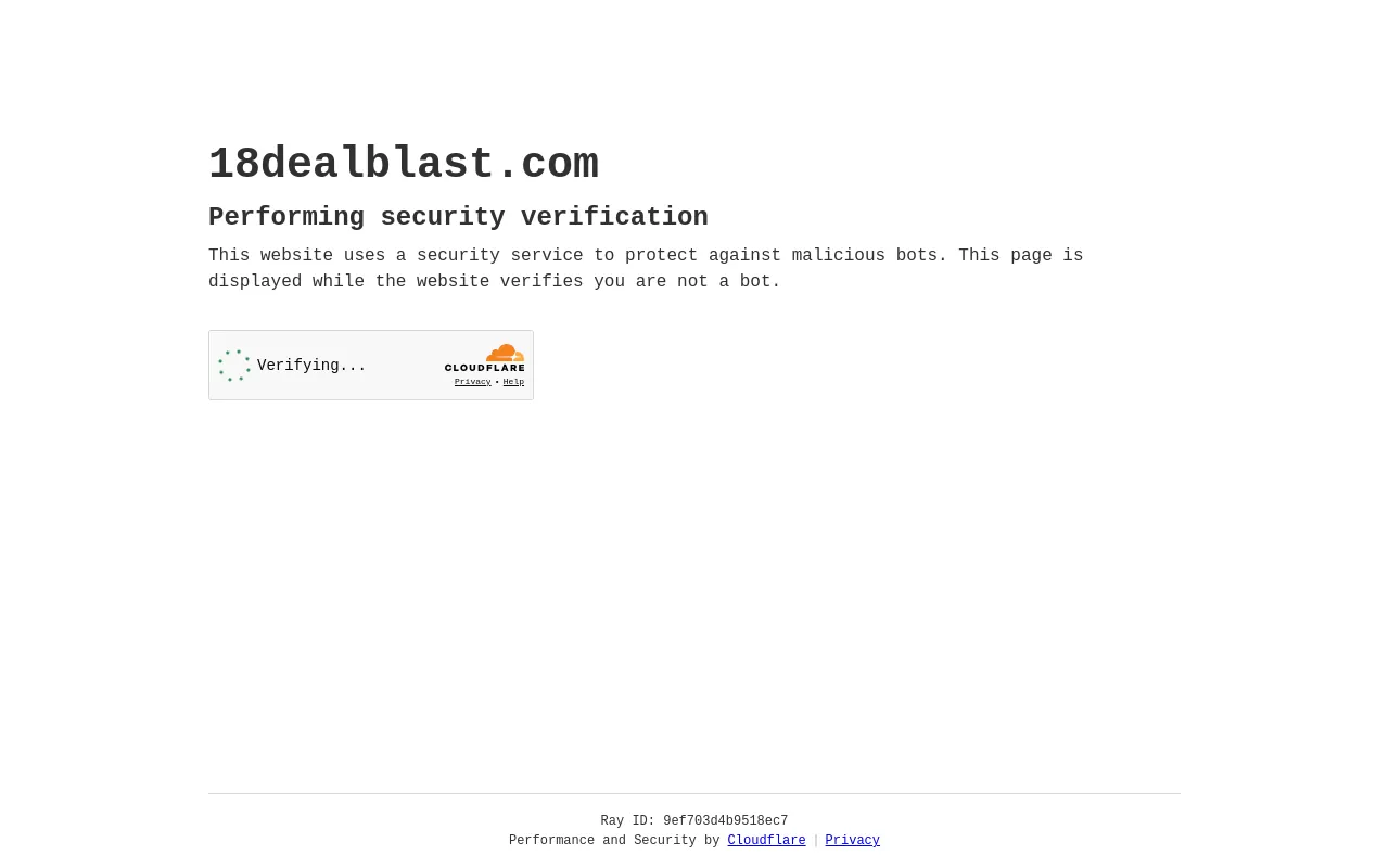 Screenshot of 18dealblast.com