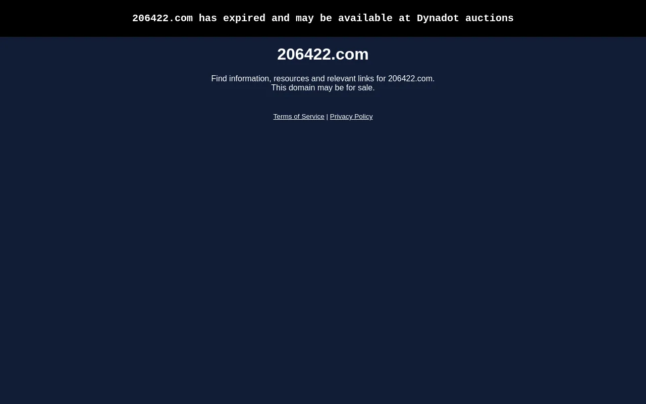 Screenshot of 206422.com