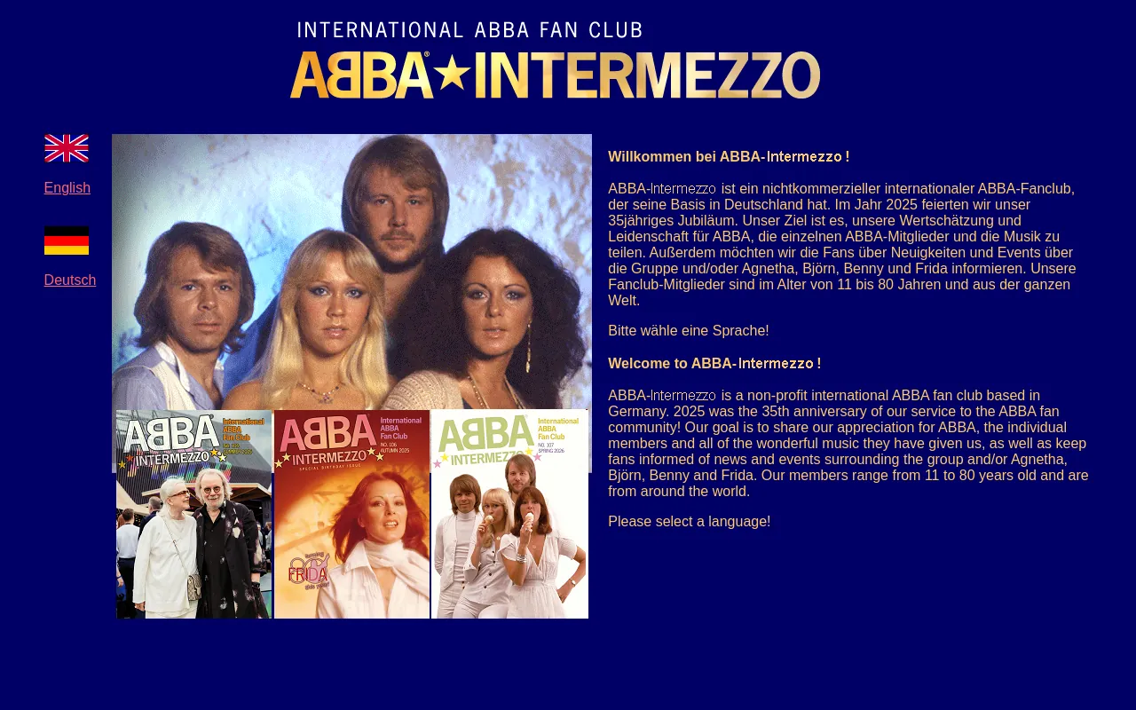 Screenshot of abba-intermezzo.de