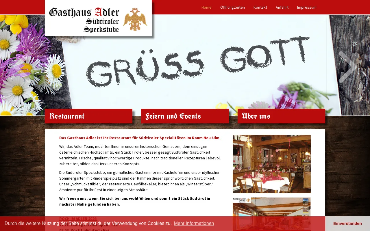 Screenshot of adler-holzheim.de