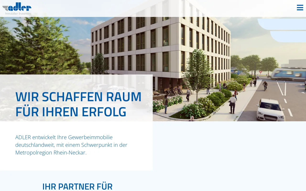 Screenshot of adler-investment.de