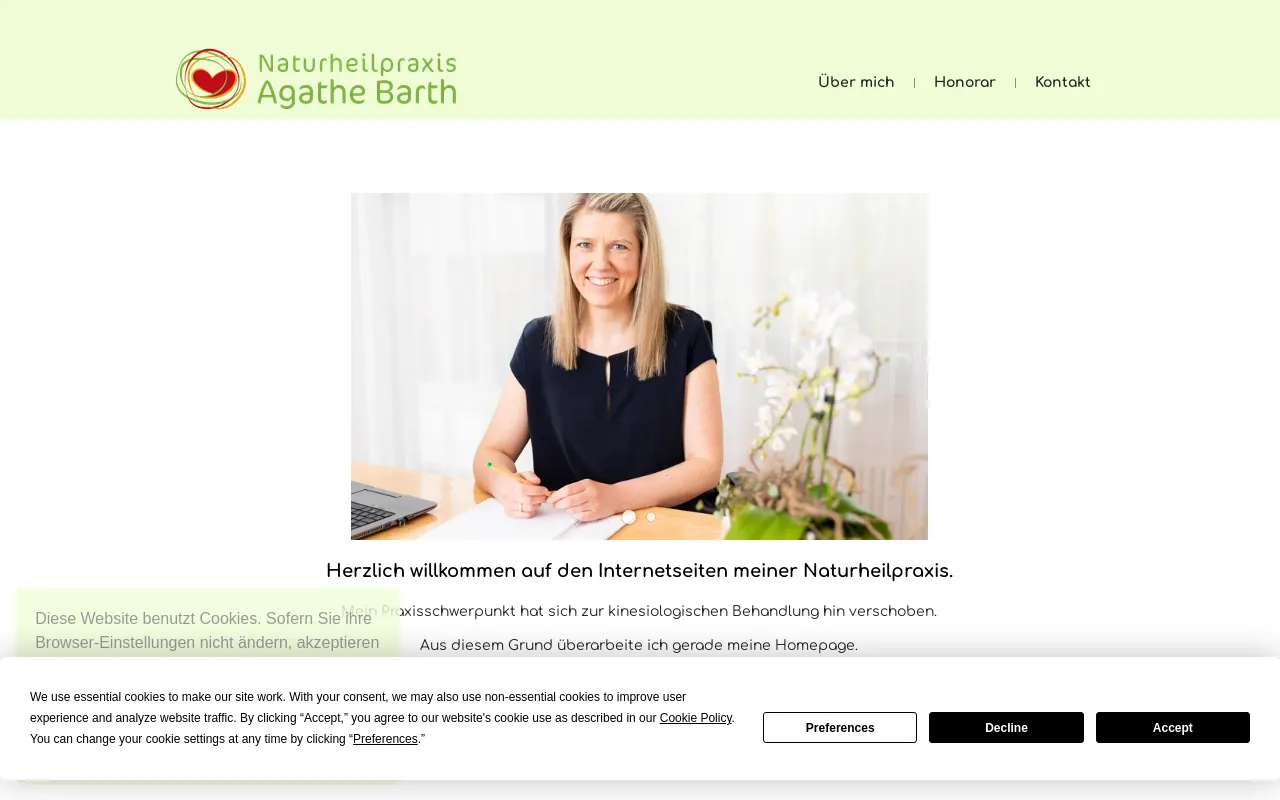 Screenshot of agathebarth.de
