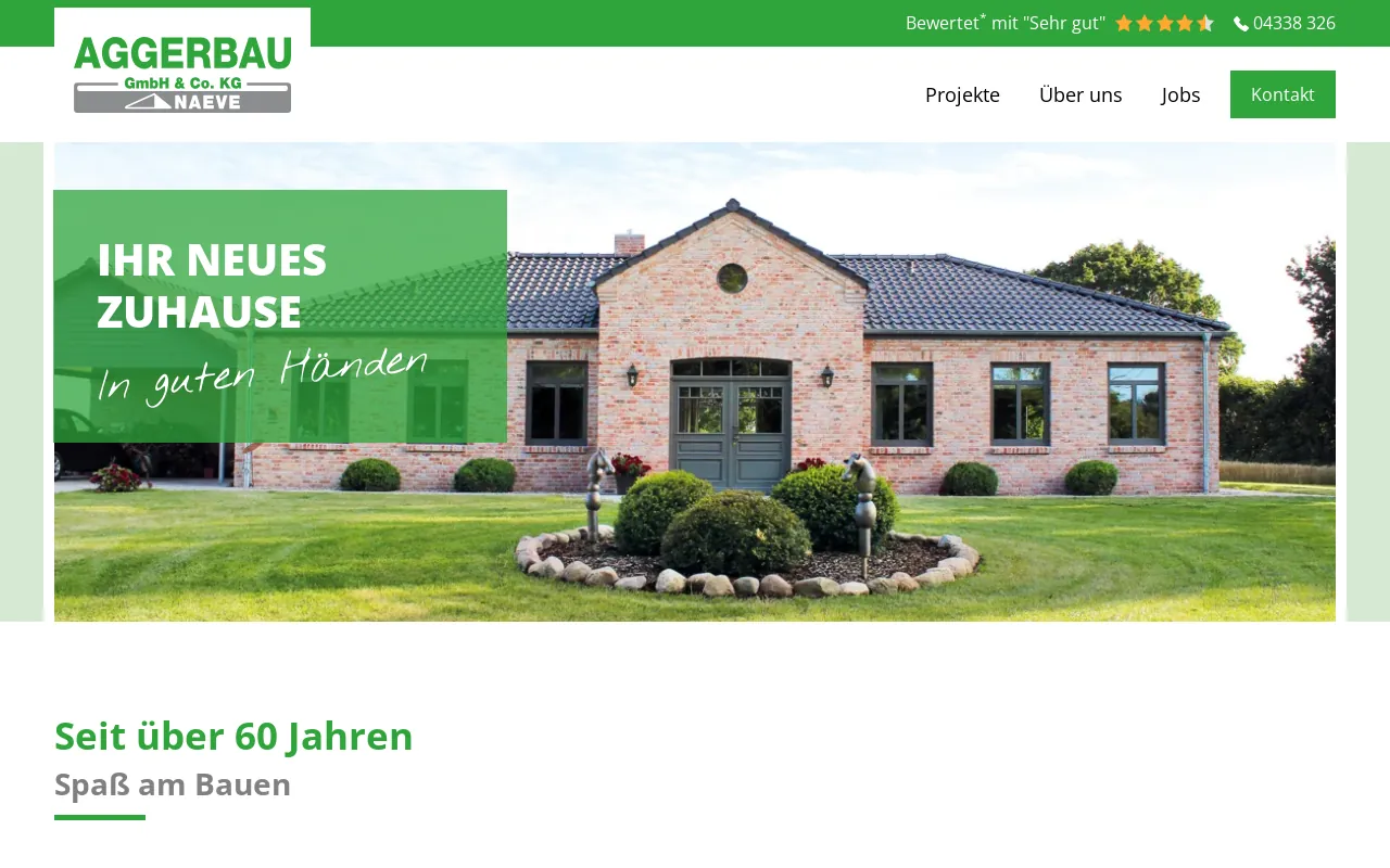 Screenshot of aggerbau.de