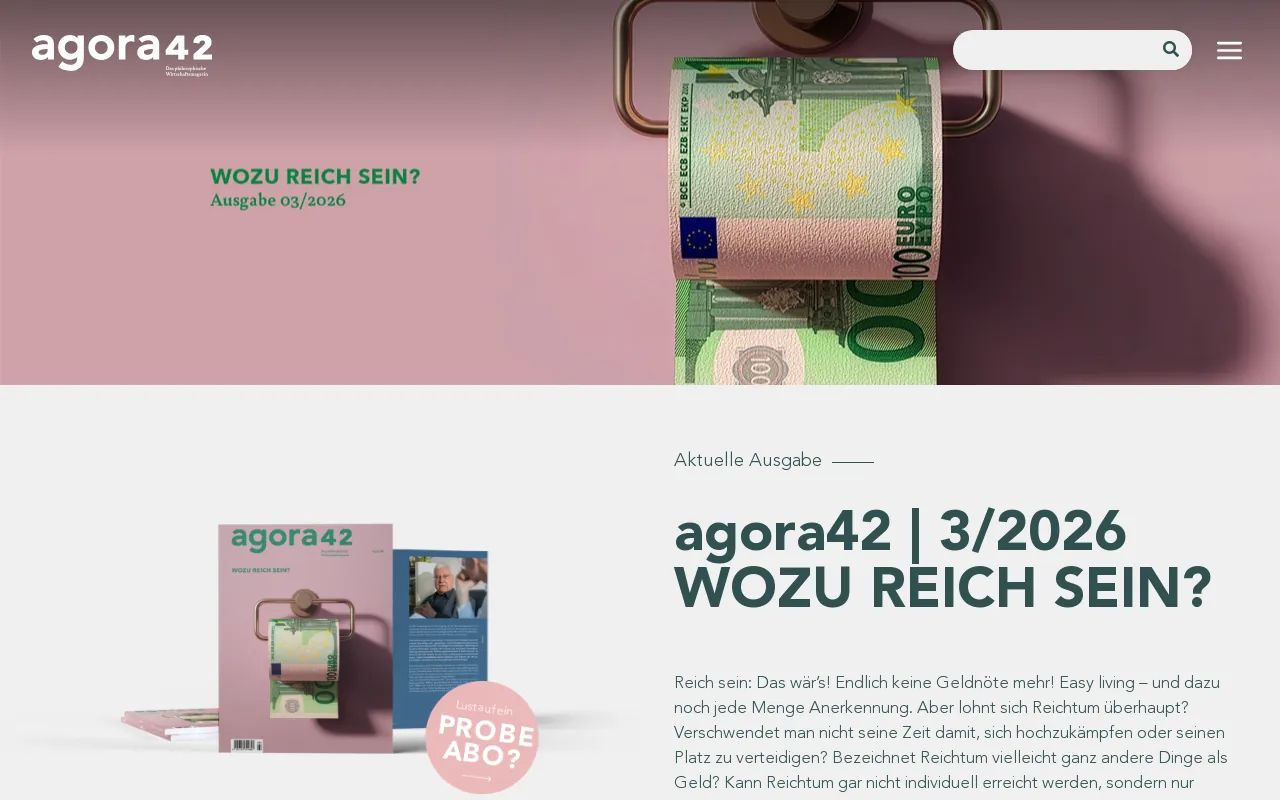Screenshot of agora42.de