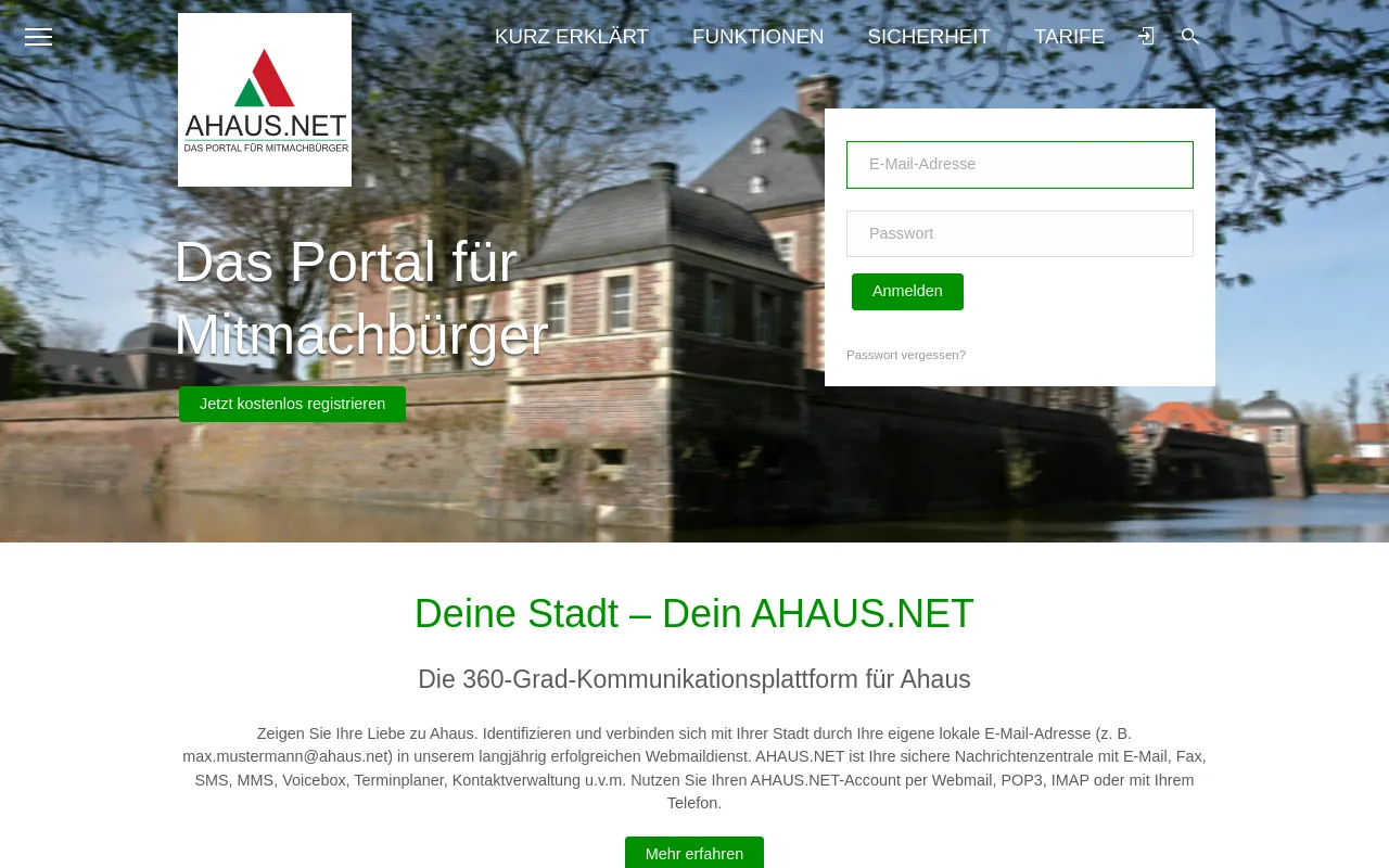 Screenshot of ahaus.net