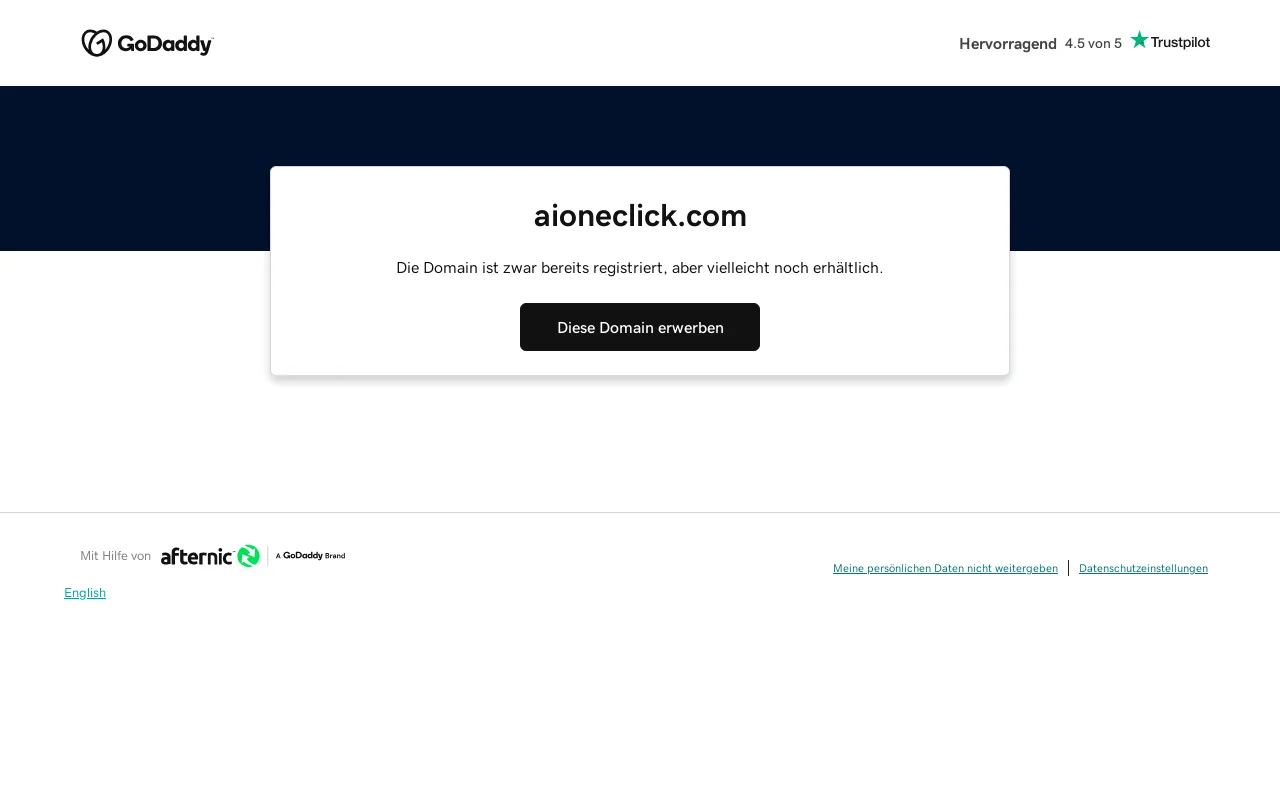 Screenshot of aioneclick.com