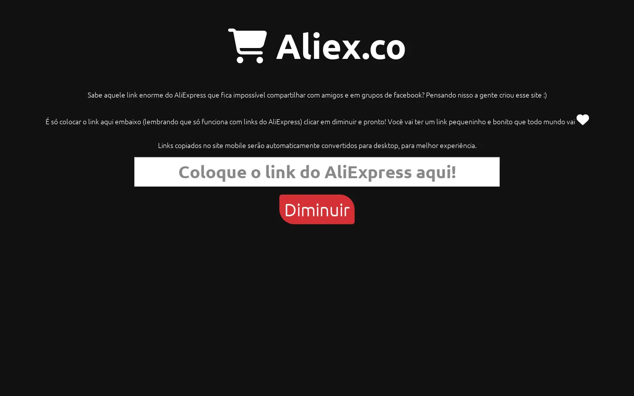 Screenshot of aliex.co