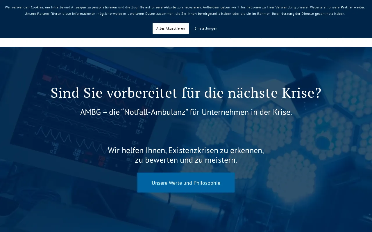 Screenshot of ambg.de