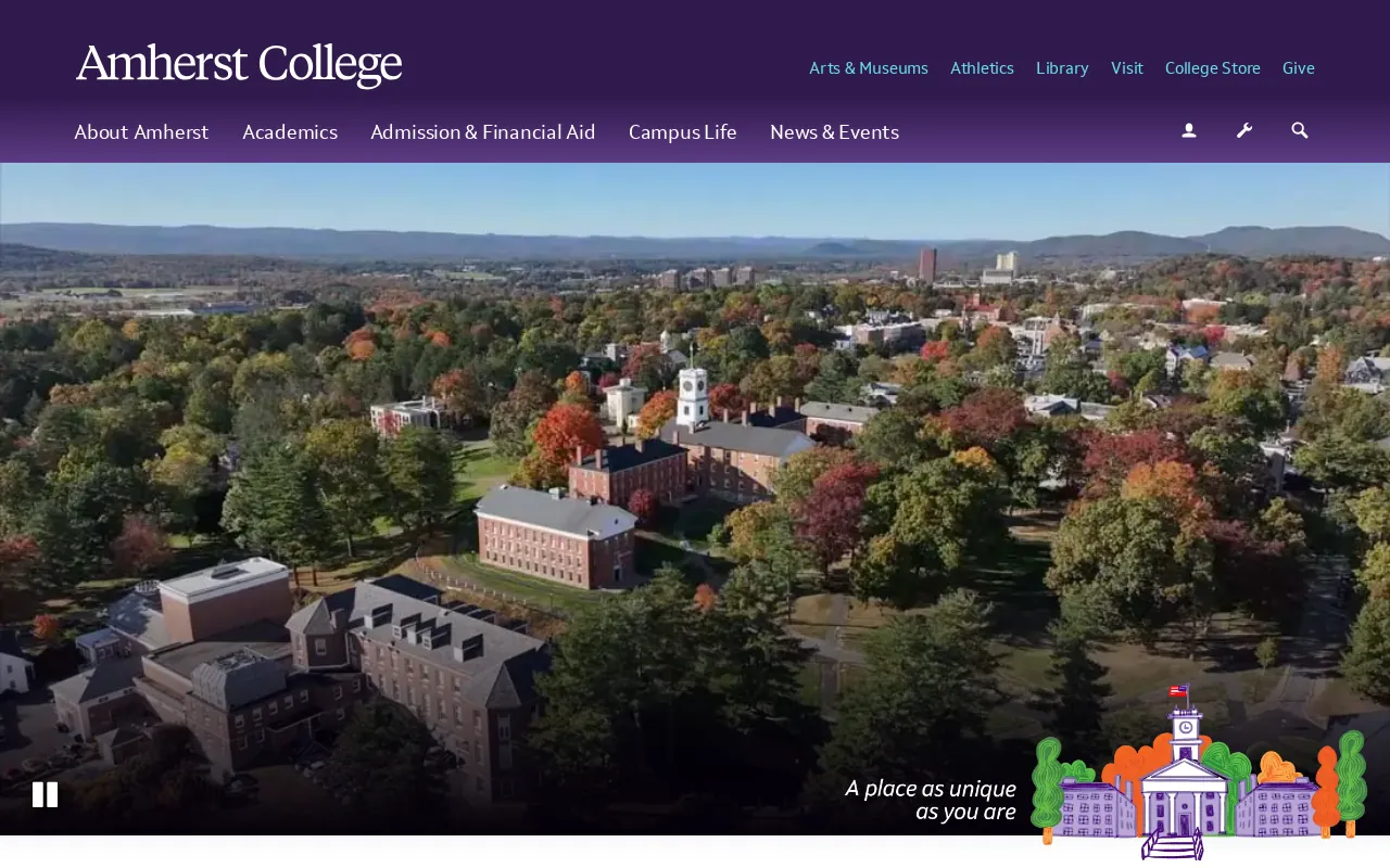 Screenshot of amherst.edu