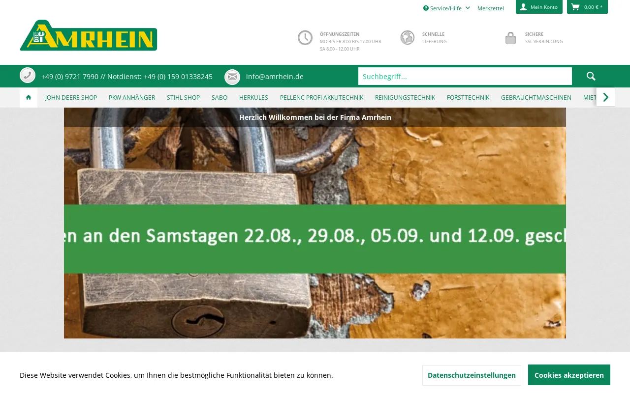 Screenshot of amrhein.de