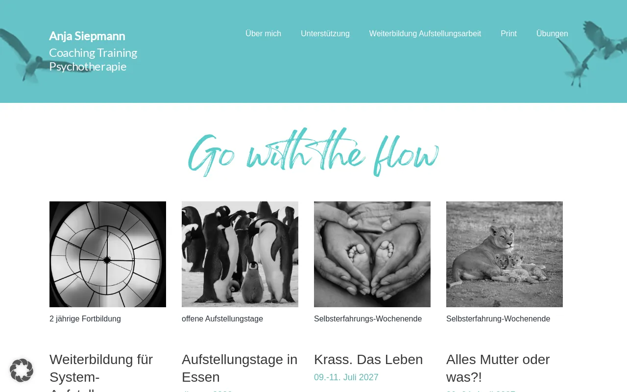 Screenshot of anjasiepmann.de