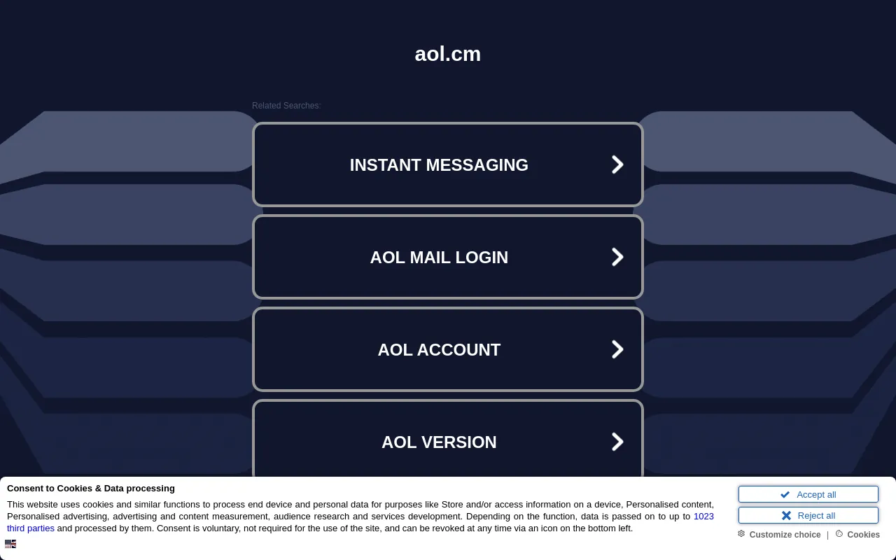 Screenshot of aol.cm