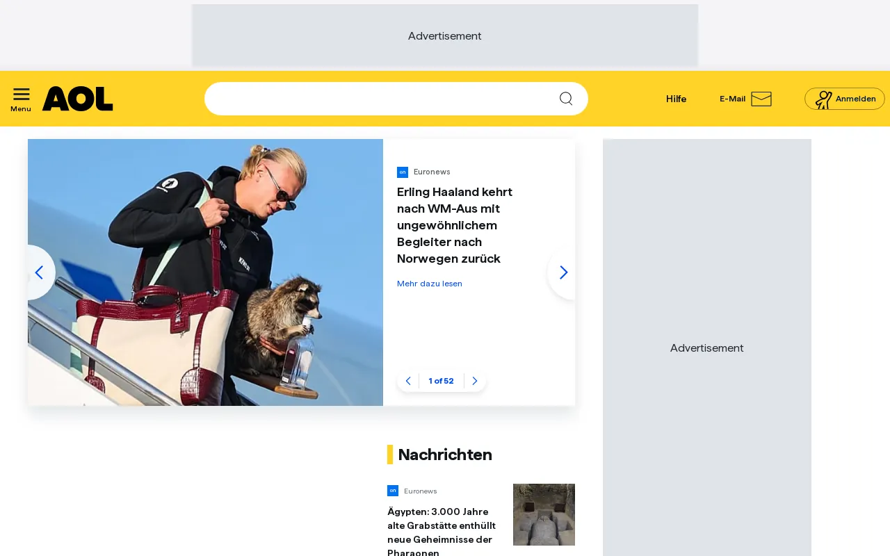 Screenshot of aol.it