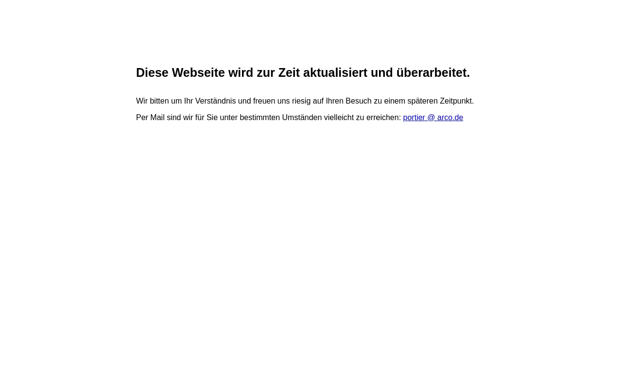 Screenshot of arco.de