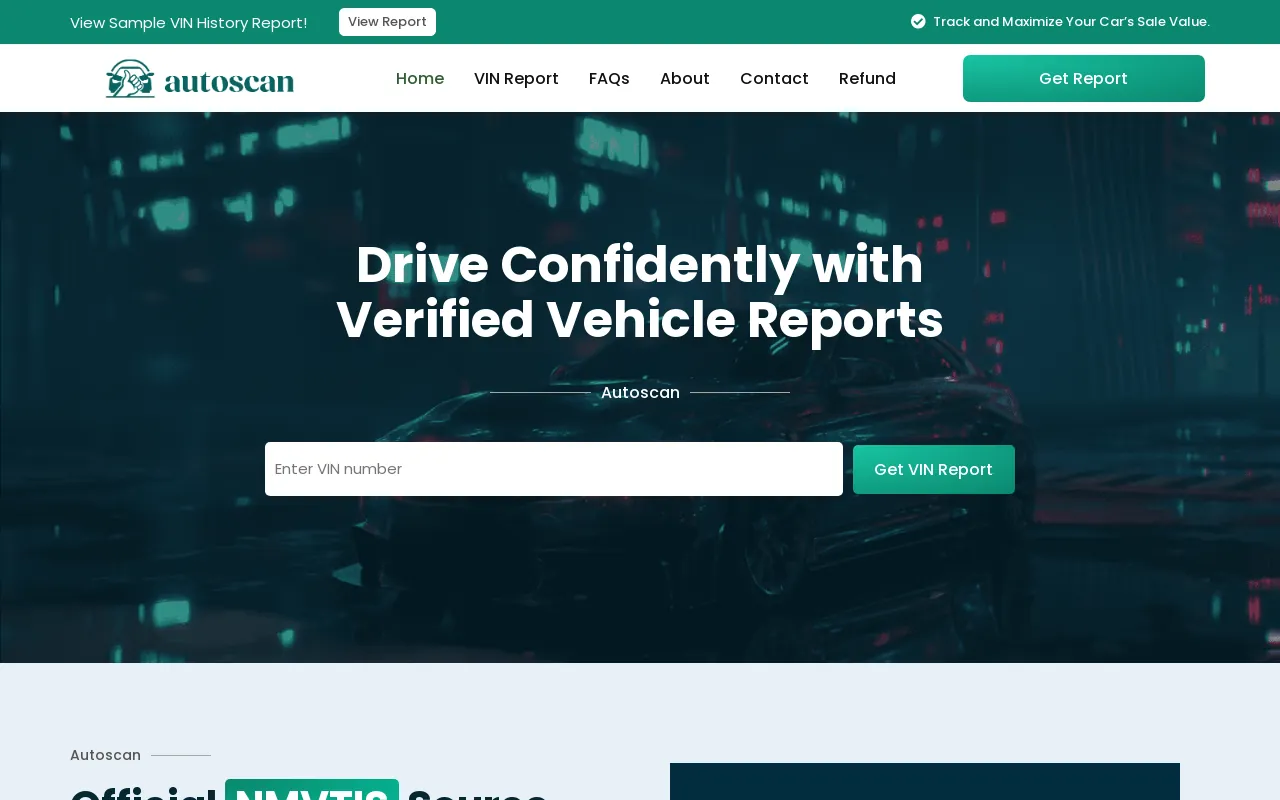Screenshot of autoscan.info