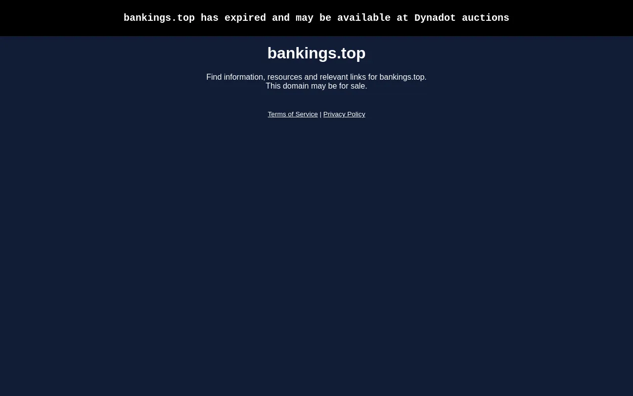 Screenshot of bankings.top