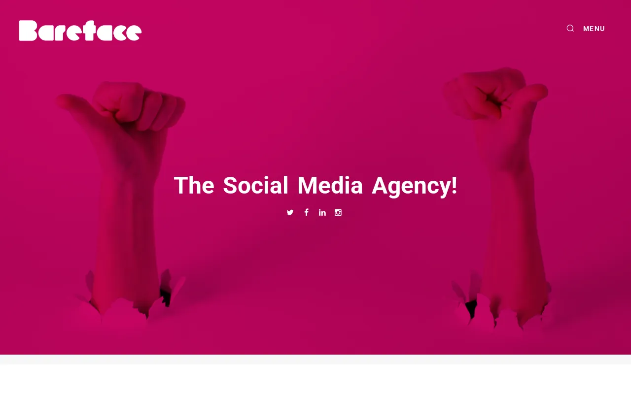 Screenshot of bareface.social