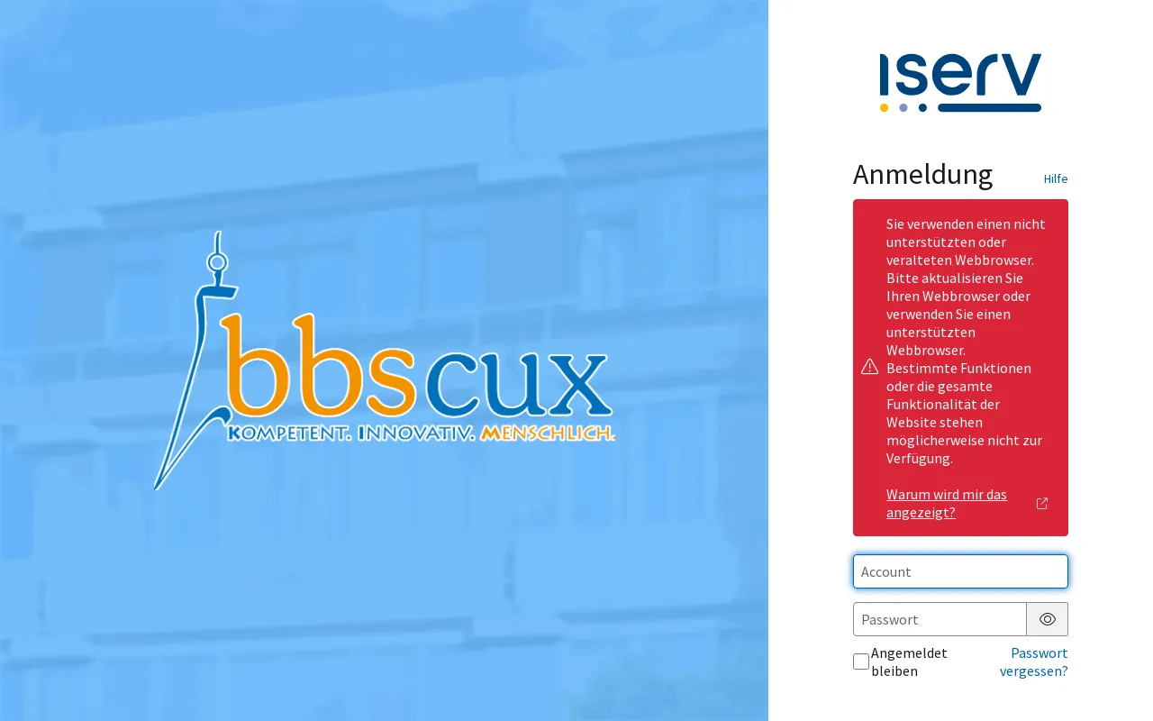 Screenshot of bbs-cux.eu