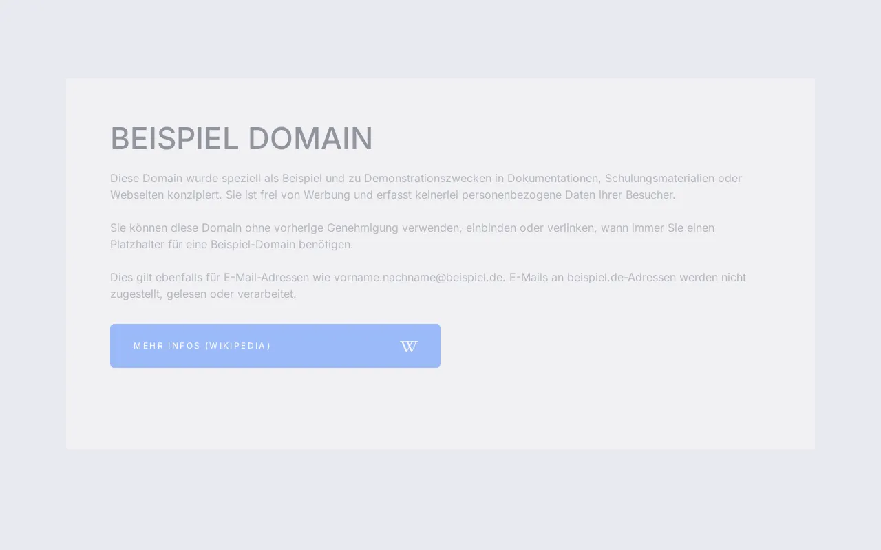 Screenshot of beispiel.de