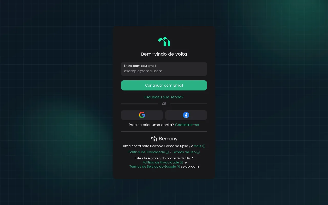 Screenshot of bemony.com