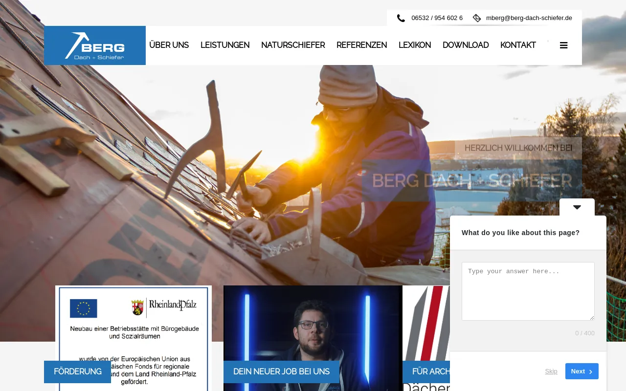 Screenshot of berg-dach-schiefer.de
