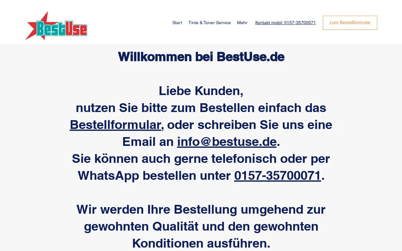 Screenshot of bestuse.de