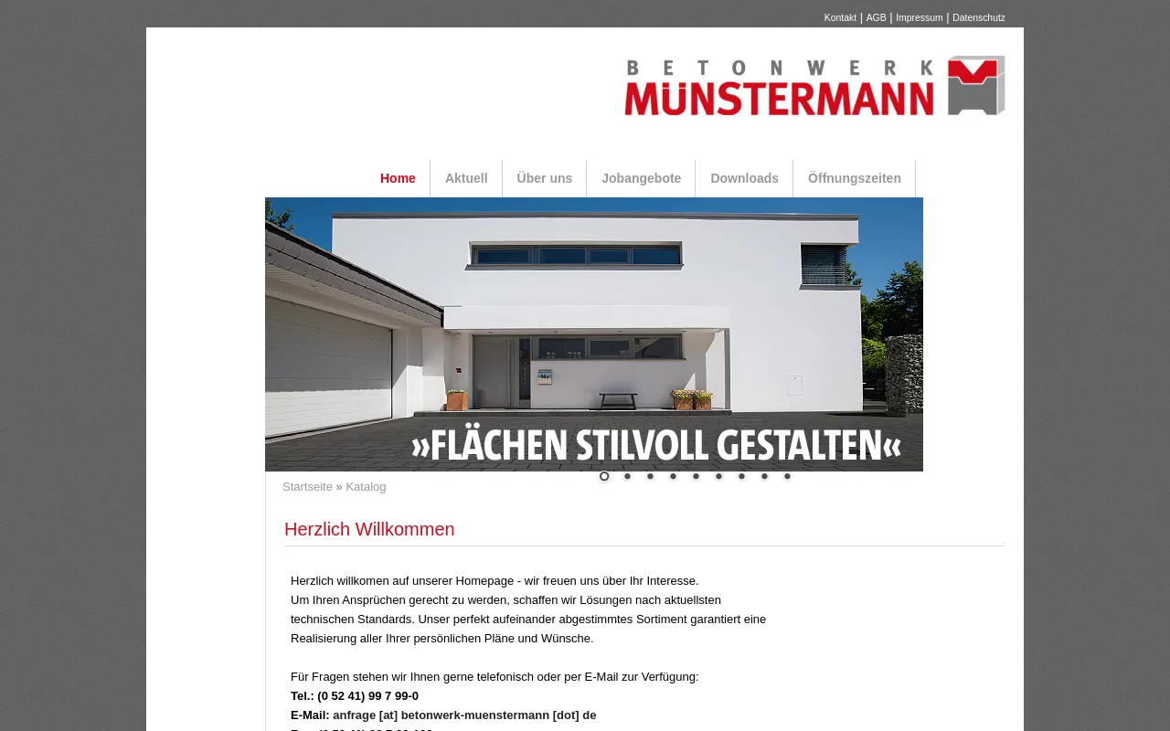 Screenshot of betonwerk-muenstermann.de