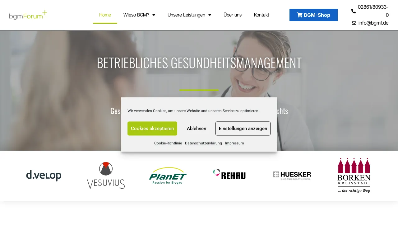 Screenshot of bgmf.de