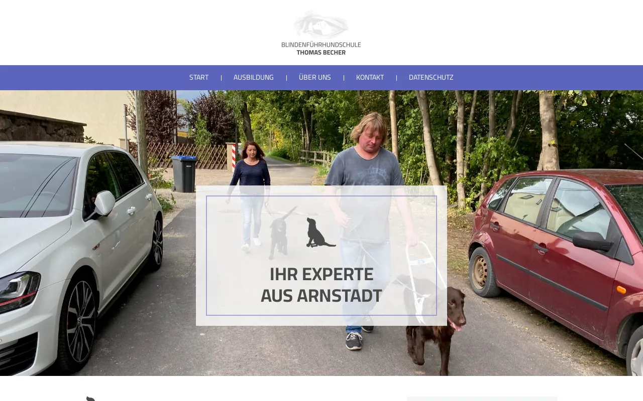 Screenshot of blindenhundschule.de