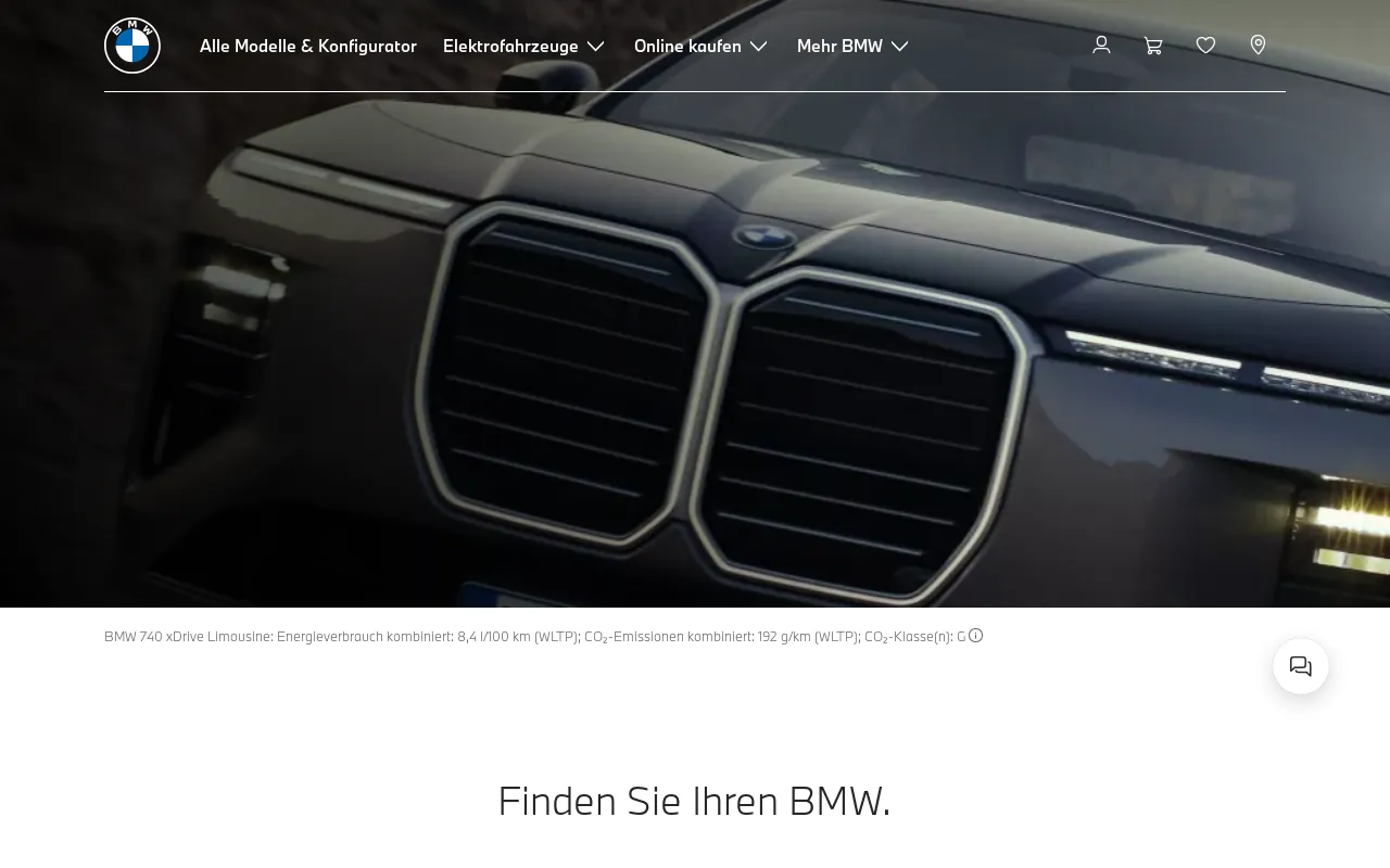 Screenshot of bmw.de