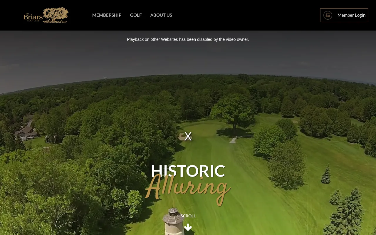 Screenshot of briarsgolf.com