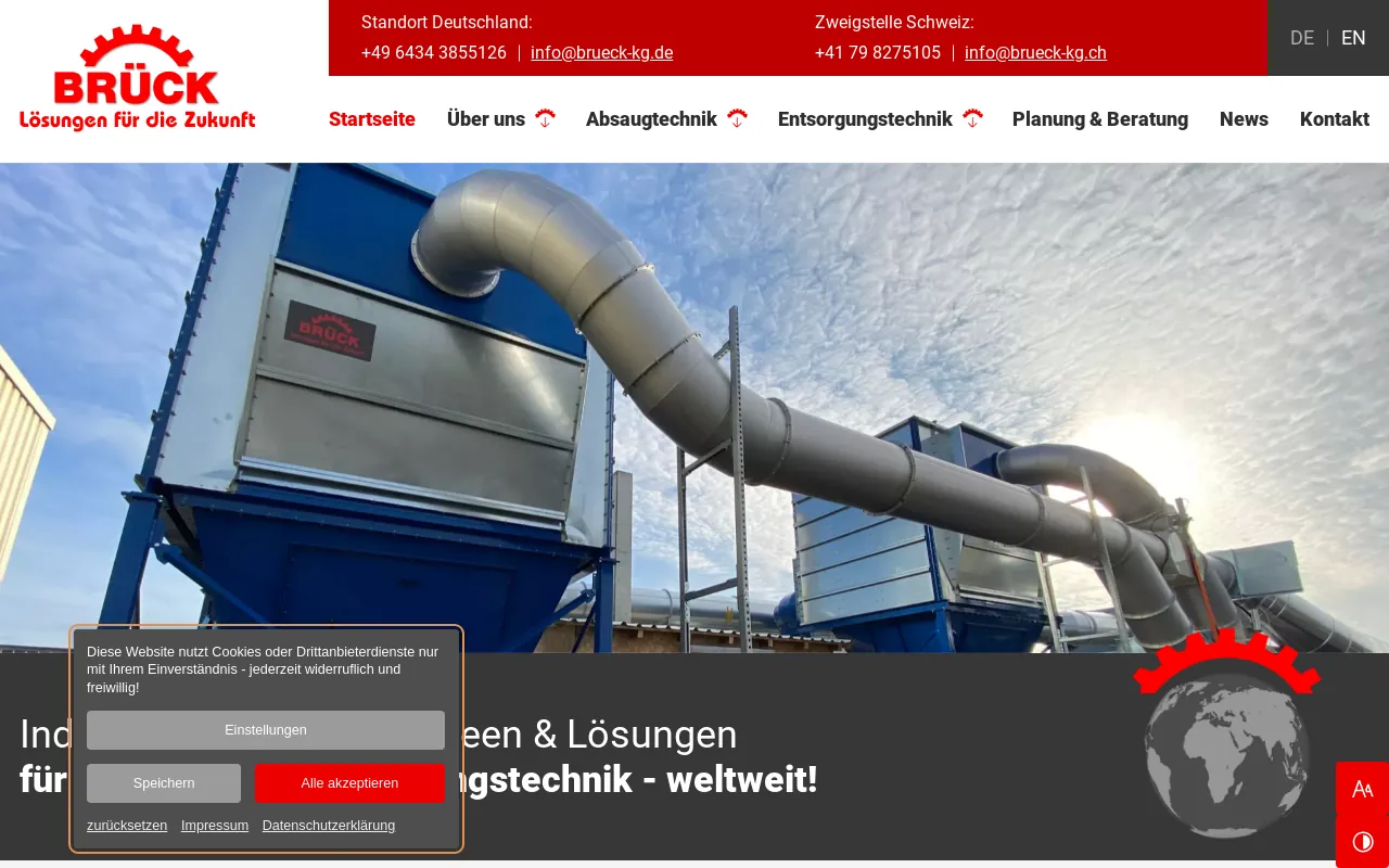 Screenshot of brueck-kg.de