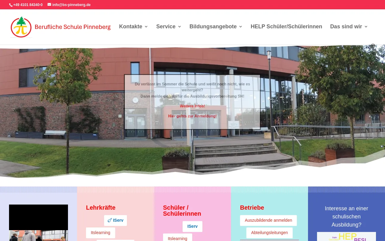 Screenshot of bs-pinneberg.de