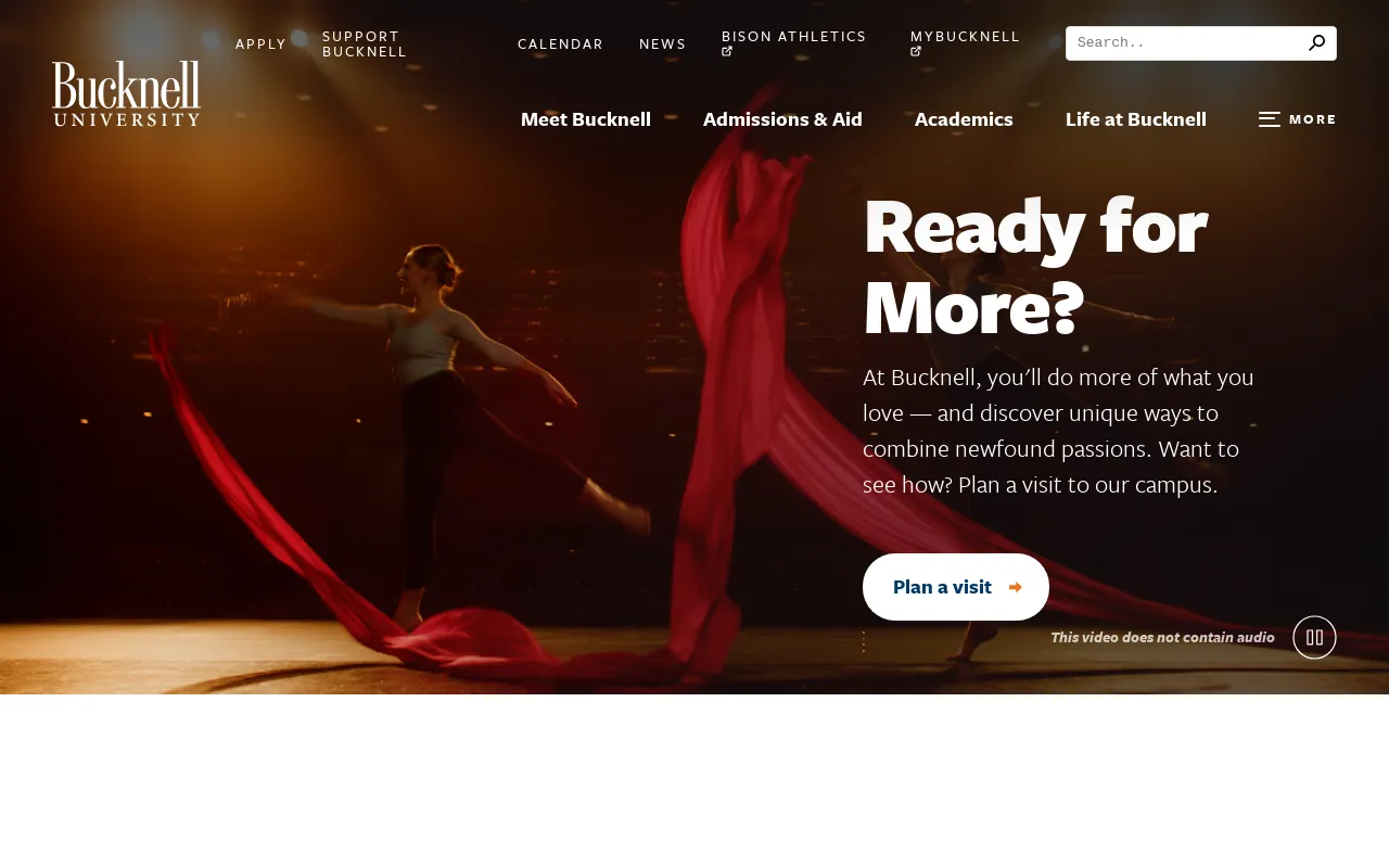 Screenshot of bucknell.edu