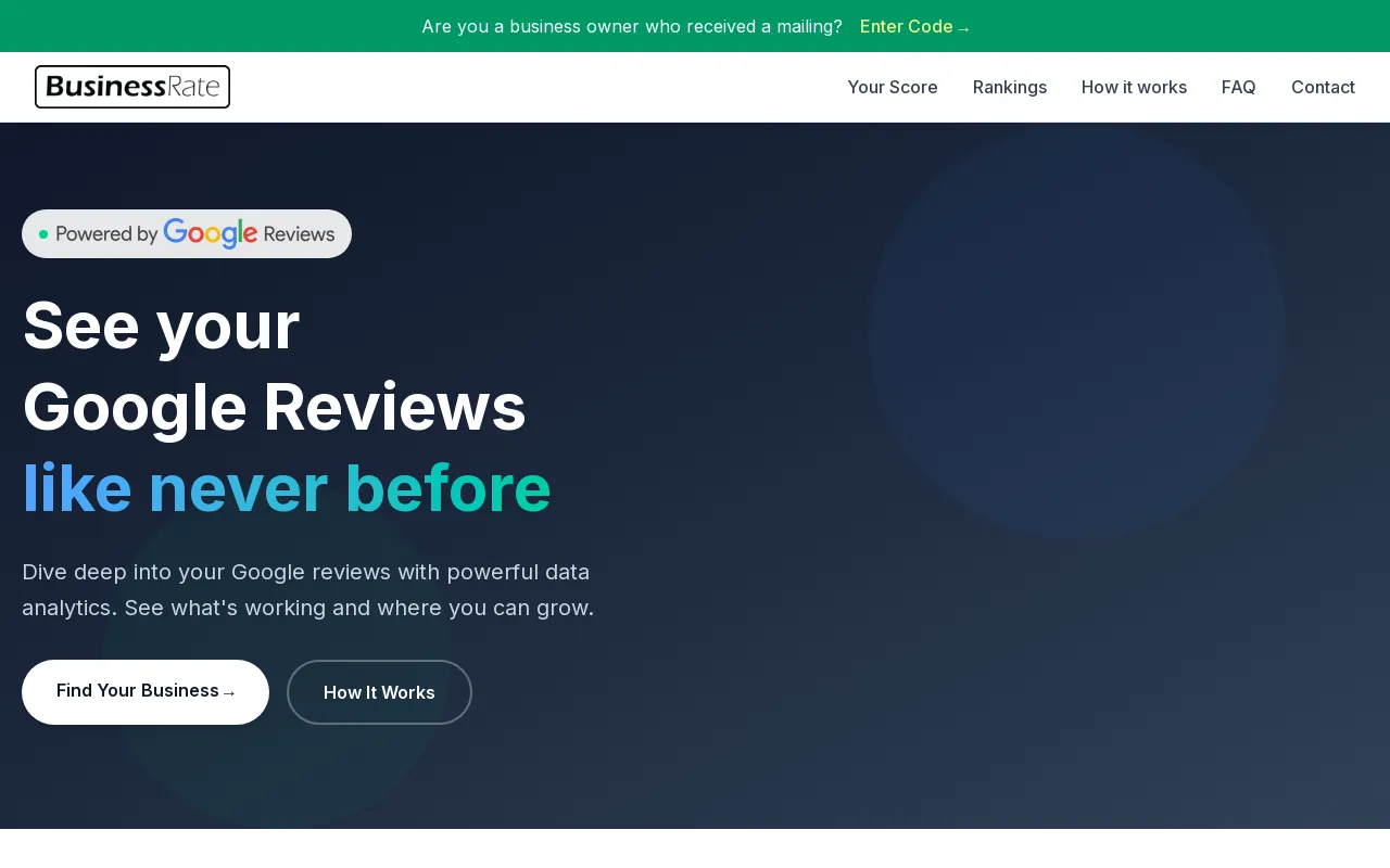 Screenshot of businessrate.com