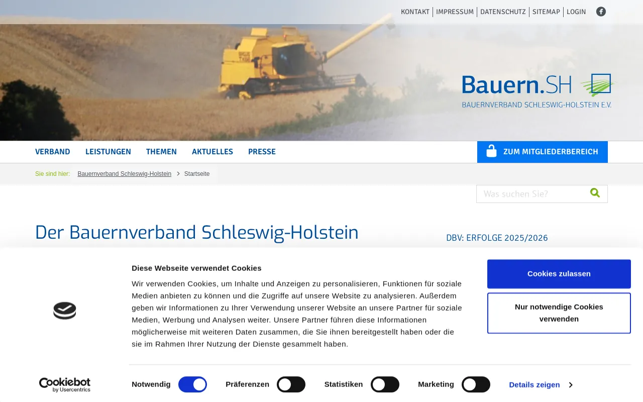 Screenshot of bvsh.net
