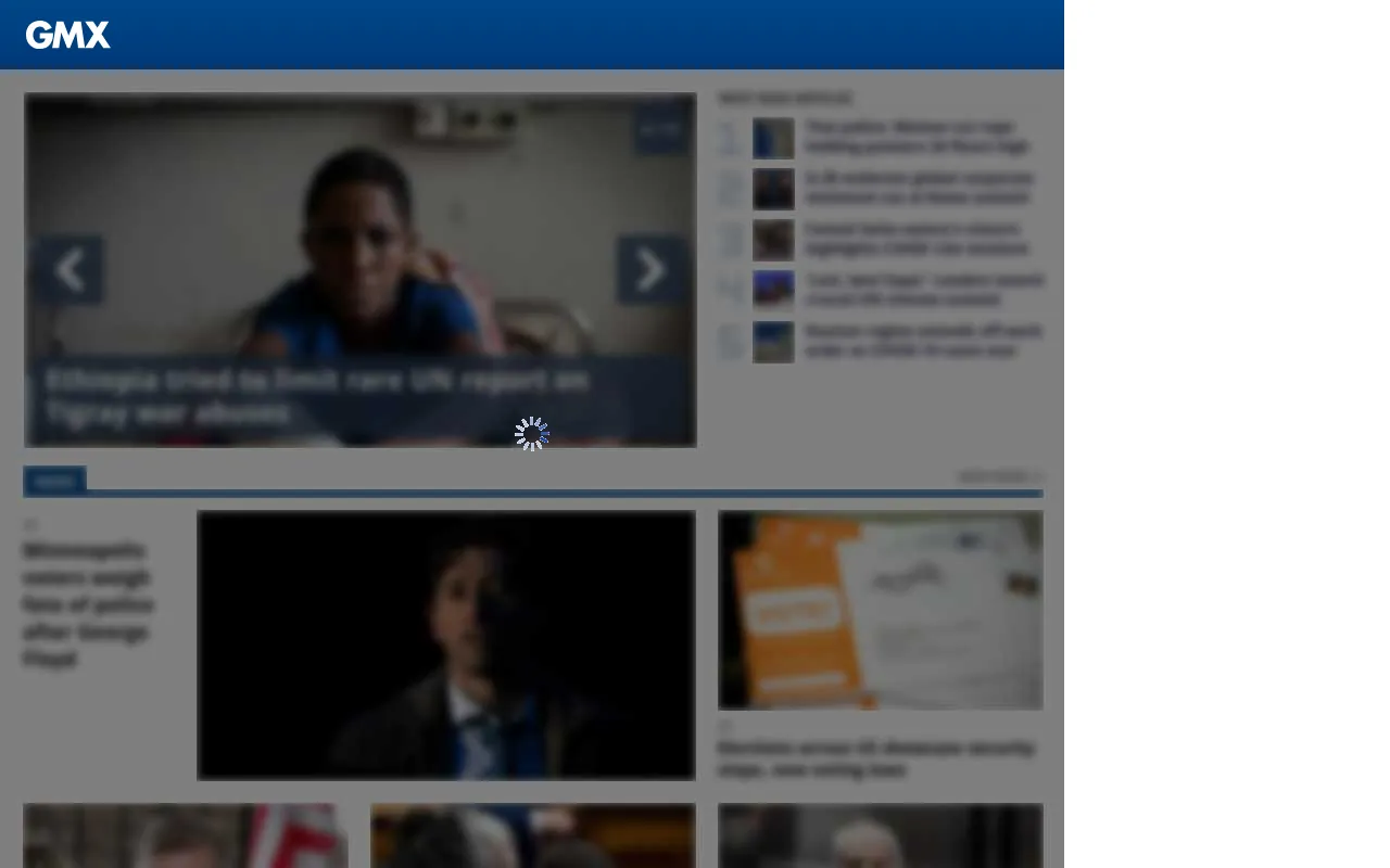Screenshot of caramail.fr