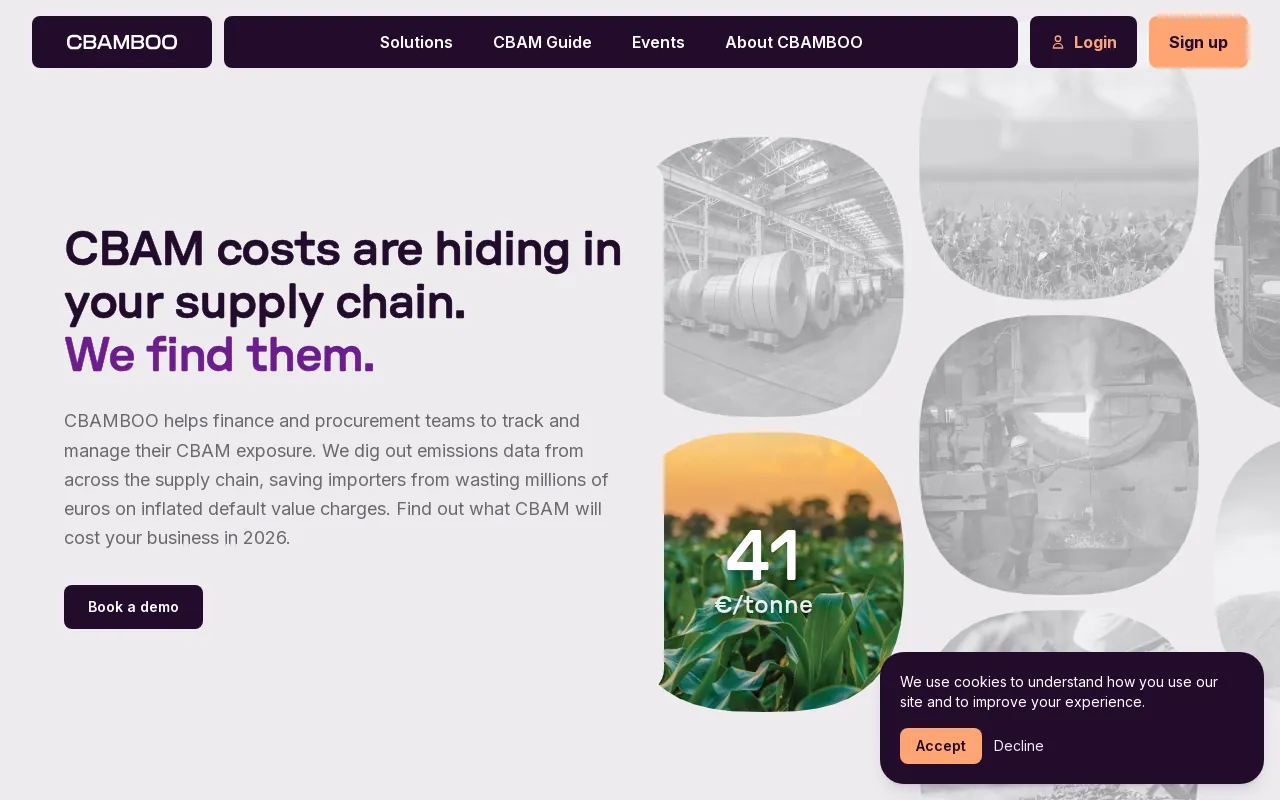 Screenshot of cbamboo.com