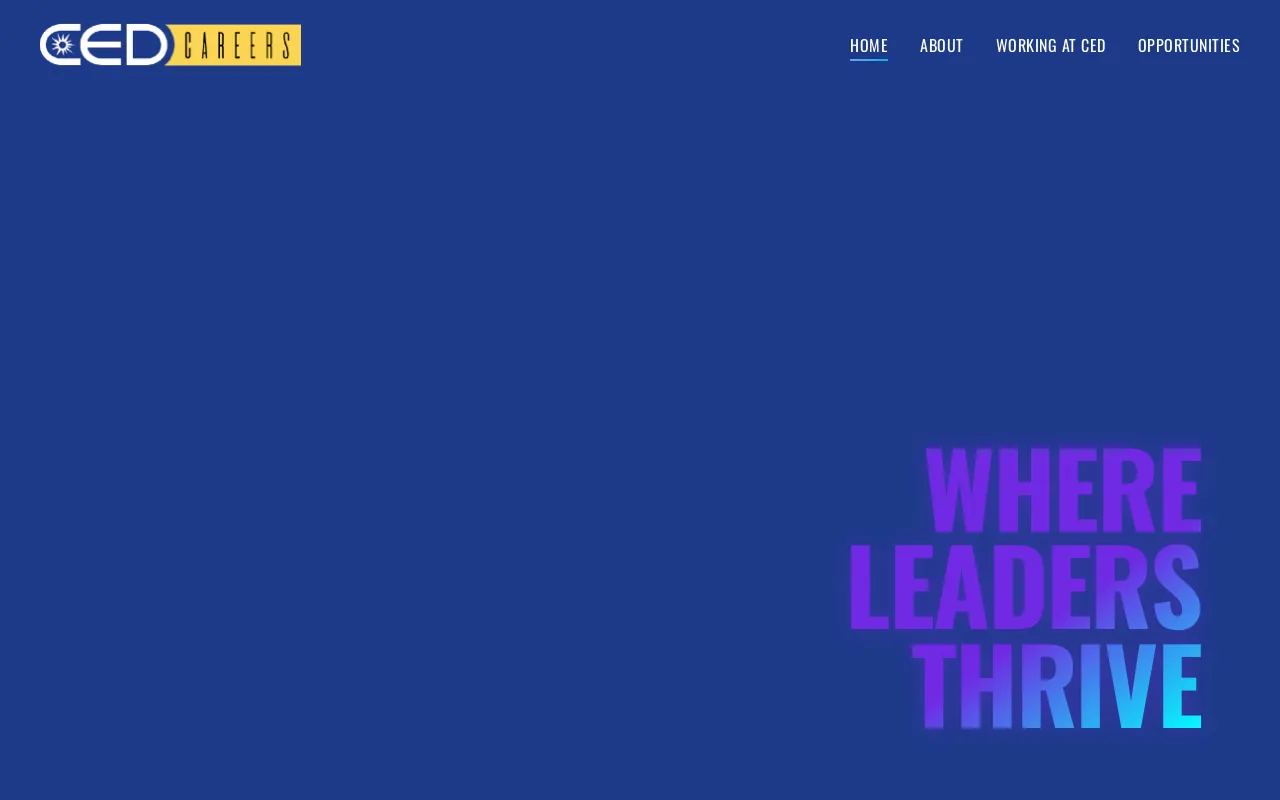 Screenshot of cedcareers.com