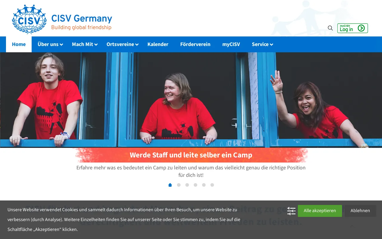 Screenshot of cisv.de