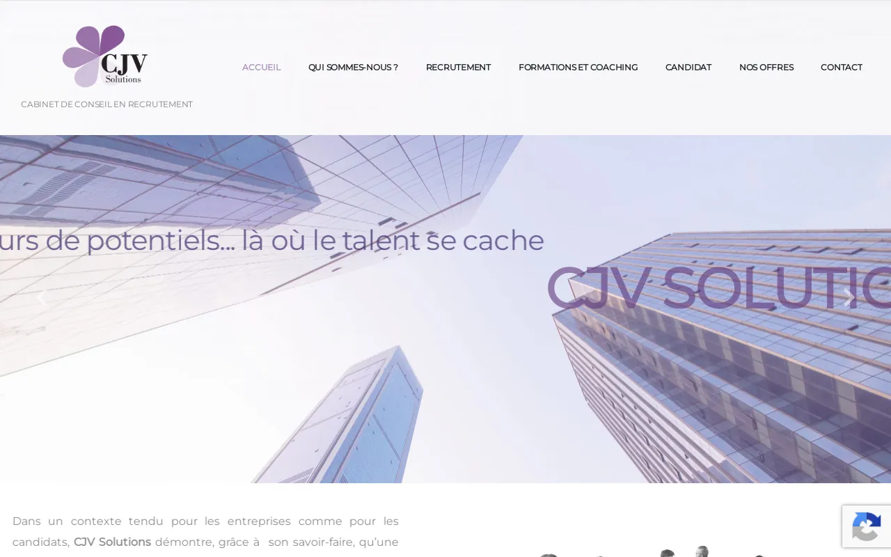 Screenshot of cjvsolutions.fr