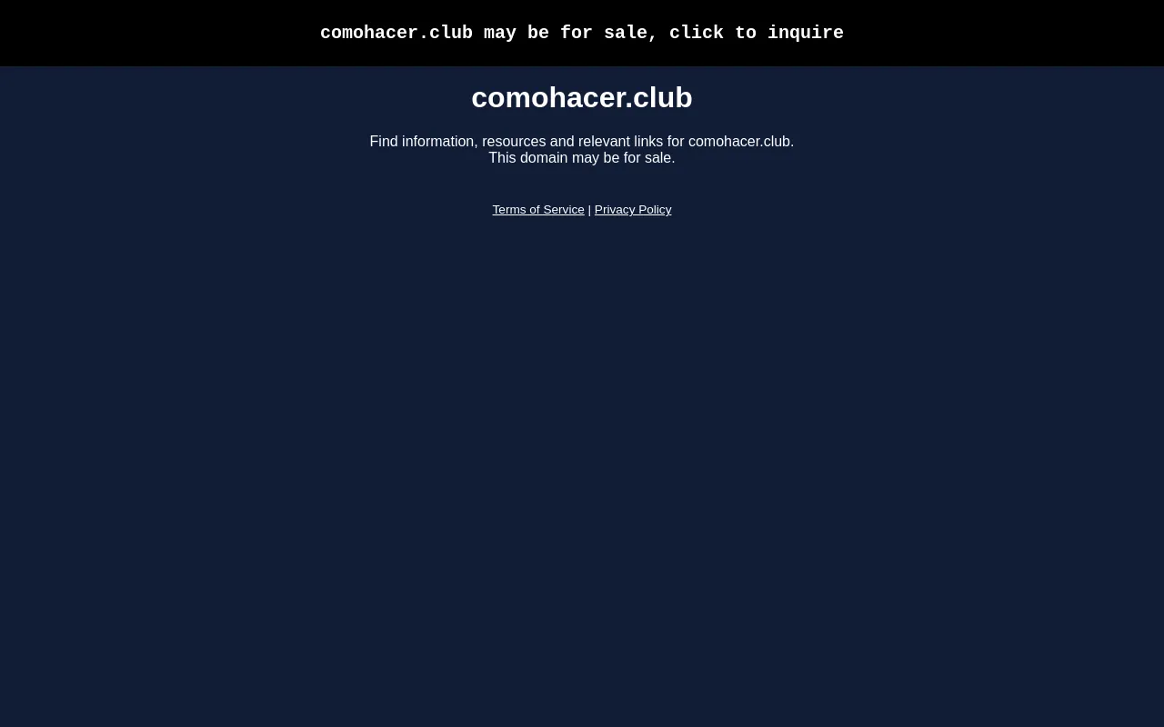 Screenshot of comohacer.club