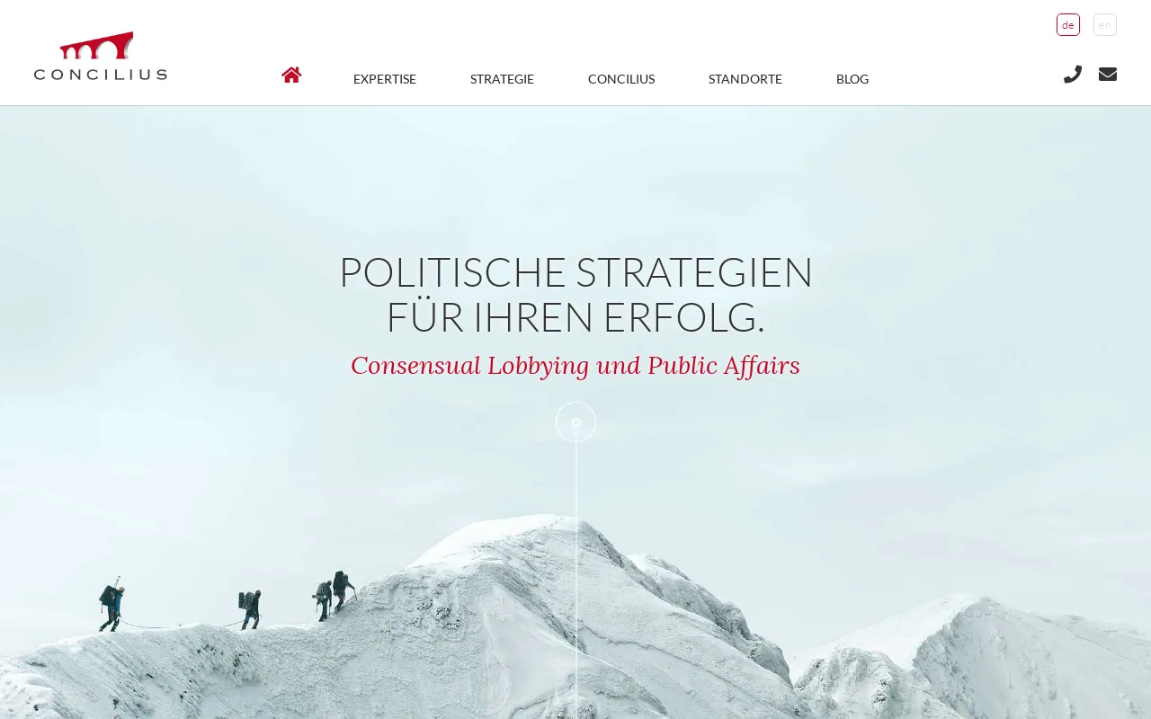 Screenshot of concilius.com
