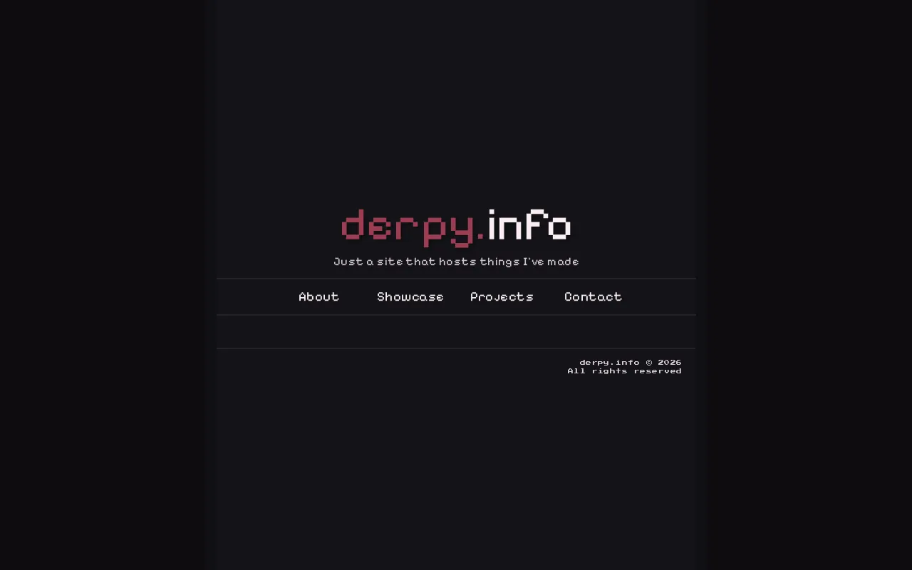 Screenshot of derpy.info