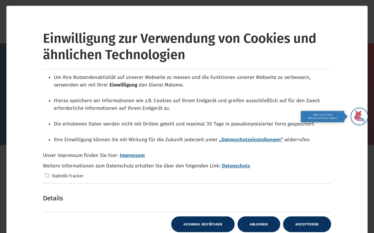 Screenshot of destatis.de