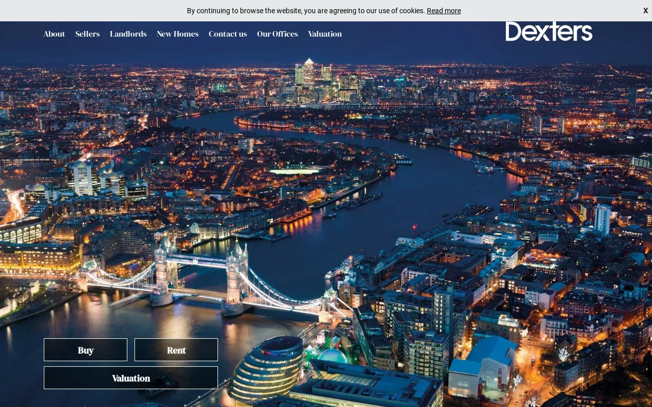 Screenshot of dexters.co.uk