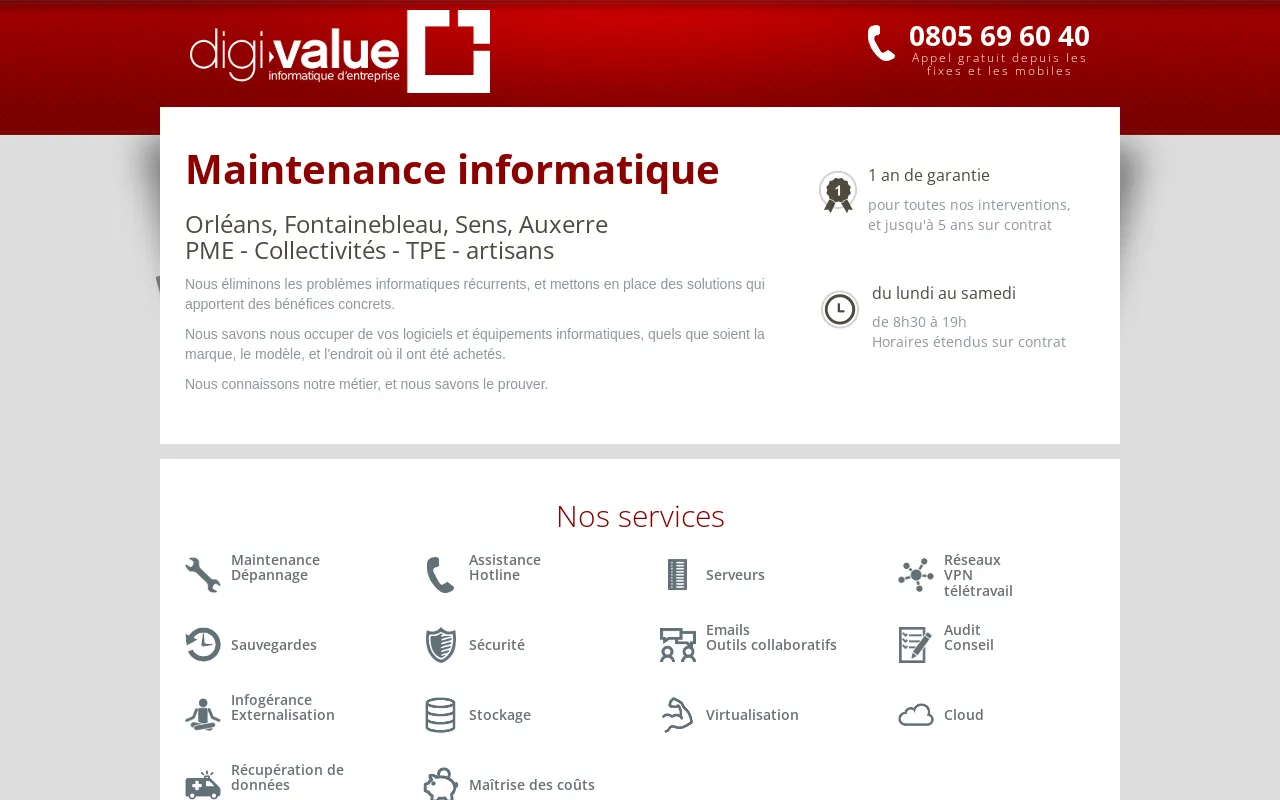 Screenshot of digi-value.fr