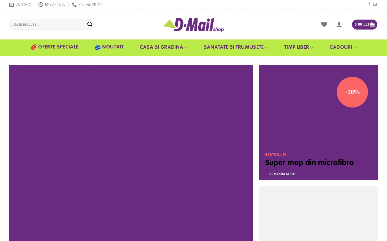 Screenshot of dmailshop.ro
