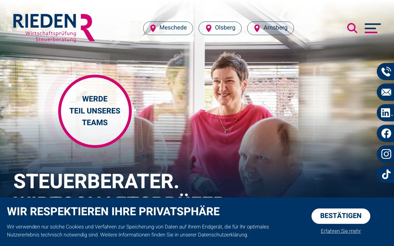 Screenshot of dr-rieden.de